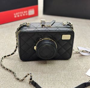 Bolsa de câmera de câmera de couro de luxo Bolsas de ombro de moda feminino