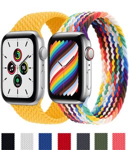 Loop solo trançado para a banda de relógio Apple 44mm 40mm 45mm 41mm Fabric Nylon Belt Bracelet Iwatch 3 4 5 SE 6 7 Strap6931231