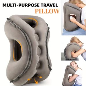 Pillow Multifunction Inflatable Travel Pillow Travel for Airplane Avoid Neck Shoulder Pain,Support Head,Used Sleeping Rest Neck Pillow