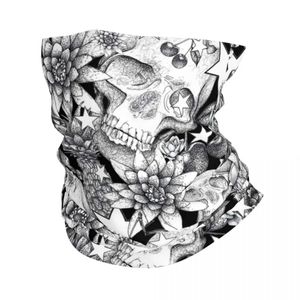 Mode ansiktsmasker nacke gaiter blommig skalle bandana nacke gaiter tryckta blommor balaclavas ansikte halsduk multifunktionell cykel vandring unisex adul y240425xau1