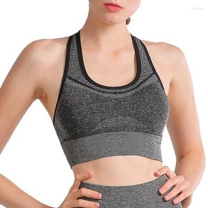 Yoga Outfit Large Size Women Sports Bras Top Vest High Shockproof Elastic Gym Running Fitness Underwear Lady Breathable Sportswear