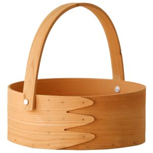 Baskets Wood Piece Knitted Basket Creative Fruit Basket Bread Basket Picnic Vegetable Rattan Portable Basket Kitchen Storage Basket