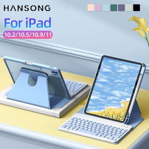 For iPad Keyboard Case 10th Generation 102 987th Air 3 105 Pro 4 5 109 to 11 Cover 240424