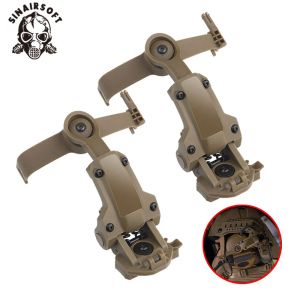 Acessórios Tactical Headset Rail Mount 360 ° Rotação para tac3/c Adaptador de suporte do fone de ouvido Tac3/C