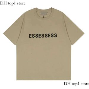 de medo essea designer camiseta masculina camisetas clássicas crachas bordadas de algodão solto de algodão pequeno ilhas de camiseta essistenial de camiseta essencial