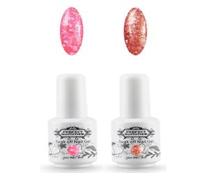 hela sommaren glitter gel nagellack 2 stycken uv led blöt av gel lack 8 ml 60 färger nagelgel polska set lång sista lack9419604