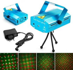 150mW Mini Red Green Laser Iluminação para festa em movimento Blue Black Body Stage