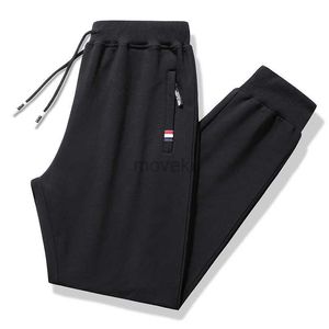 Erkekler Pantolon Erkek Pantolon Pantolon Swearpants Erkekler Pamuk Bahar Sonbahar Jogger Pantolon Fermuar Cepleri Elastik Bel Pantolonları Yüksek Kalite Homme 17 D240425