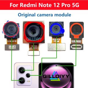 Kablar för Xiaomi Redmi Note 12 Pro 5G Note12Pro bakre baksidan Kamera Original Frontal Selfie Bakkamera Modul Flexkabel