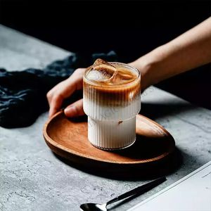 Cam fincan yüksek borosilikat heatressistat latte kahve kupa soğuk içecek su bardakları süt bira suyu çayı viski şarabı 240418