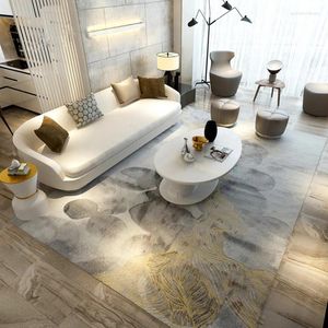 Dywany nowoczesne proste sypialnia dywan domowy salon nocny dywanik w chińskim stylu polipropylenowym stolikiem kawowym duża mata