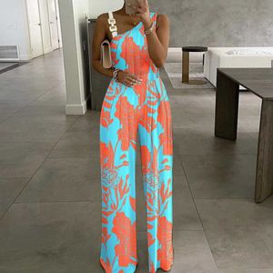 Kobiety Jumpsuits Rompers Women Clothing Sprzedaż Damskie kombinezon seksowna metalowa kamizelka guzika górna talia szeroka noga kombinezon solidny kolor kombinezonu damski y240425