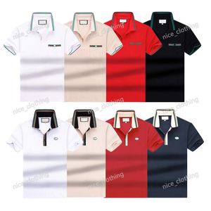 Roupas de grife masculino Men t-shirt Camisa polo bordada Summer algodão à prova de sudor