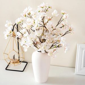 Decorative Flowers 40cm Silk Artificial Flower Cherry for Home Decoration Wedding Valentine's Christmas Living Room Party Fake Cutting Craft