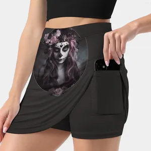 Skirts Dia De Muertos Korean Fashion Skirt Summer For Women Light Proof Trouser Sugar Sugarskull