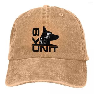 Ball Caps Belgian Dog K9 Unit Baseball Peaked Cap Sun Shade Hats dla mężczyzn