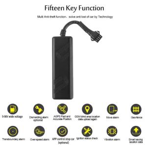 Alarm TK205 Mini GPS Tracker With Realtime Monitoring System APP Vehicle Tracking Device Car Motorcycle GSM Locator