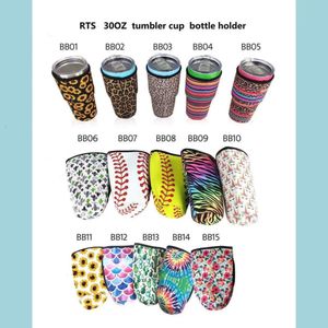 Handle Design Print 32 Drinkware 30oz Reusable Ice Coffee Cup Sleeve Er Neoprene Insated Sleeves Holder Case Bags Po Dhrm7 s