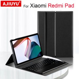 Custodia per tastiera dell'attrezzatura per Xiaomi Redmi Pad 10,61 pollici 2022 Tablet Tablet Bluetooth Copertina di copertina di protezione Copertina di copertura di protezione con touch pad Fund