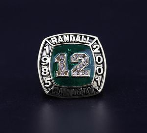 Hall of Fame Randall Cunningham #12 American Football Team S Ship Ring with trälåda Set Souvenir Fan Men Gift 20202333812