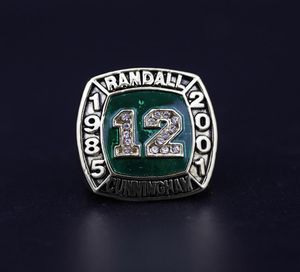 Hall of Fame Randall Cunningham #12 American Football Team S Pierścień statku z drewnianym zestawem pudełka pamiątka fan mężczyźni prezent 20202333812