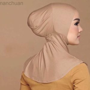 Hijabs Under Scarf Hijab Cap Women Stretch Under Caps Solid Color Hijab Under Scarf Woman Hijab Cap Unisex Hijab Hats Turbans for Women d240425