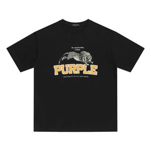 Mode neue 2024 Sommer Purple Marke Leisure All-in-One Business plus kurzarmes T-Shirt für Männer und Frauen bequemes atmungsaktives Top