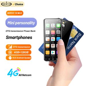 Servo Gelişmiş Akıllı Telefon Android 10.0 Sürüm 4G LTE 2 SIM YÜZ KİLİKLİ 4.0 inç ekran OTG Güç Bankası 3.5mm Jack Type-C Telefonlar