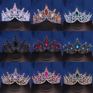 BEGIE CAPELLI DELLA CONFRAGGIO BRIDAL BAROQUE CAMINA VINTAGE TIARA Crystal Tiara per donne Accessori per abiti per capelli per matrimoni Accessori per i capelli per capelli gioielli D240425