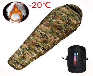 Sleeping Bags Very Warm White Duck Down Filled Adult Mummy Style Bag Fit for Winter Therma 3 Kinds of Thickness Travel Camping 2212142860
