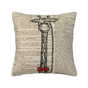 Pillow Giraffe com Monocle Throw Decorative Casal Supplies de Natal