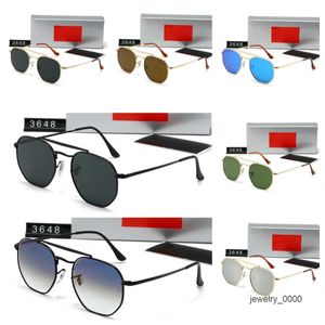 Erkekler Glass Sunglass Klasik Marka Retro Güneş Gözlüğü Bantları Lüks Tasarımcı Gözlük Işınları Metal Çerçeve Tasarımcılar Güneş Gözlükleri AAA S79K