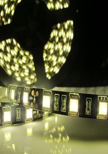 100M Waterproof 5M Black PCB 60ledm 5050 SMD 300 LED Flexible Strip Light Led Lamp Cool whiteWarm white DC12V5058961