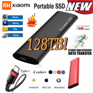 リストバンドXiaomiポータブルSSD 128TBハードドライブ1TB/2TB/30TB/64TBオリジナル外部SSDハードドライブタイプC USB3.1ハードディスクUSBフラッシュドライブ