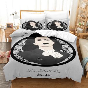 sets Lana Del Rey Bedding Set Single Twin Full Queen King Size Bed Set Aldult Kid Bedroom Duvetcover Sets queen size bed sheets set