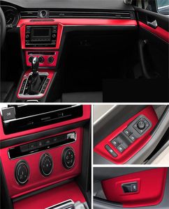 For VW Passat B8 2017-2019 Interior Central Control Panel Door Handle 3D/5D Carbon Fiber Stickers Decals Car styling Accessorie3115693