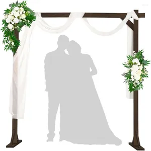 Dekoracja imprezy Wsparcie Wsparcie Drewniane 7,2 stopy na wesela Dekoracje ślubne Indoor Outdoor Arche Fall Temat