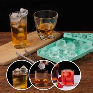 Tools de sorvete de sorvete de alimento Silicone Ice Cube Bandejas reutilizáveis Rose Mold Mold Sce Cream Fool Fool Whisky Ball Mold Q240425