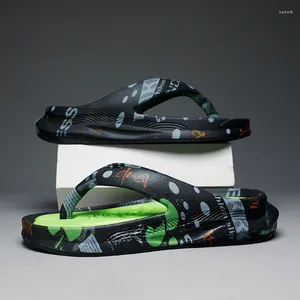 Slippers Topvivi 2024 Male Soft Summer Stylish Men Beach Flip-flops Fashion Outdoor Sport Slides Antiskid Comfortable Shoes