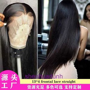 100％ヒューマンヘアフルレースウィッグヘアウィッグフルヘッドヘアスタイル13x4フロントレースヘッドバンドストレート