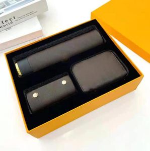 3 parça set marka desinger madeni para cüzdan cüzdanlar kart tutucular çanta anahtar cüzdanı anahtar zinciri su bardağı kombinasyonu orijinal kutu 2011774670
