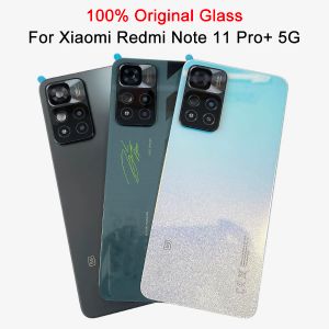 Çerçeveler Xiaomi Redmi için Orijinal Arka Cam Kapak Not 11 Pro+ 5G PLU AKI KAPI 21091116UG 21091116 Kamera Çerçevesi ile Değiştirme