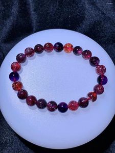 Strand Weared By High-end Aristocrats Natural Premium Color Ultrasound Seven Bracelets Bead Diameter 8.2mm Weight 17.1g