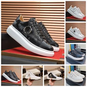 MENS PLEIN SCHIE Designer di lusso Scarpe Classic La massima qualità Y2K in pelle primaverili Lace-up Casual Runners PP Skulls Modello Sneaker sport traspiranti esterni