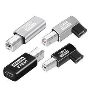 Aksesuarlar 10pcs USB Tip C dişi - USB B MIDI Erkek Adaptörü Tarayıcı Yazıcı OTG Dönüştürücü USB C Veri Aktarma Adaptörü