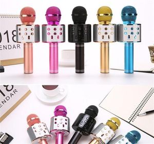 WS858 портативный портативный микрофон беспроводной динамик Mic Karaoke Singing Home Party Dingers Multi Colors263D291Q6161875