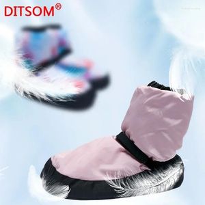 Dance Shoes Eiderdown Boots Ballet Warm-ups For Women Soft Exercise Protection Foot Warm Winter Fitness Girls