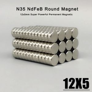 Unidades 5/10/20/50/100pcs 12x5 mm ndfeb 12mm x 5mm ímã de neodímio super poderoso pequeno redondo permanente imanes magnéticos 12*5mm