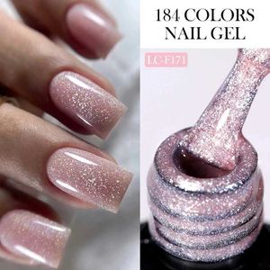 Esmalte lilycute 7ml Gell Sparkling esmalte o glitter de glitter Gel semi permanente vernis vernize de imernize de uv led unha base de arte superior y240425