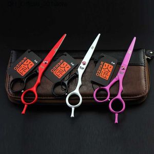 Hair Scissors Joewell 5.5 Inch professional barber Hair Scissors Baking Paint Handle 6CR Stainless Steel 62HRC Q240425